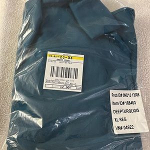 L.L. Bean, Deep Turquoise Mock Turtleneck, Size: XL, NWT, 100% cotton